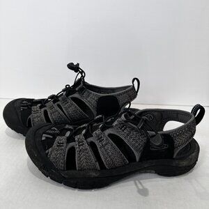 KEEN Newport H2 Waterproof Trail Hiking Sandals Black Gray Men's 11
